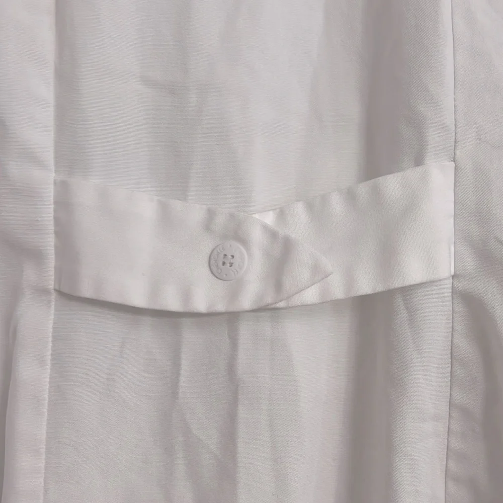 Cherokee White Button-Up Lab Coat. Size S. - Picture 6 of 7
